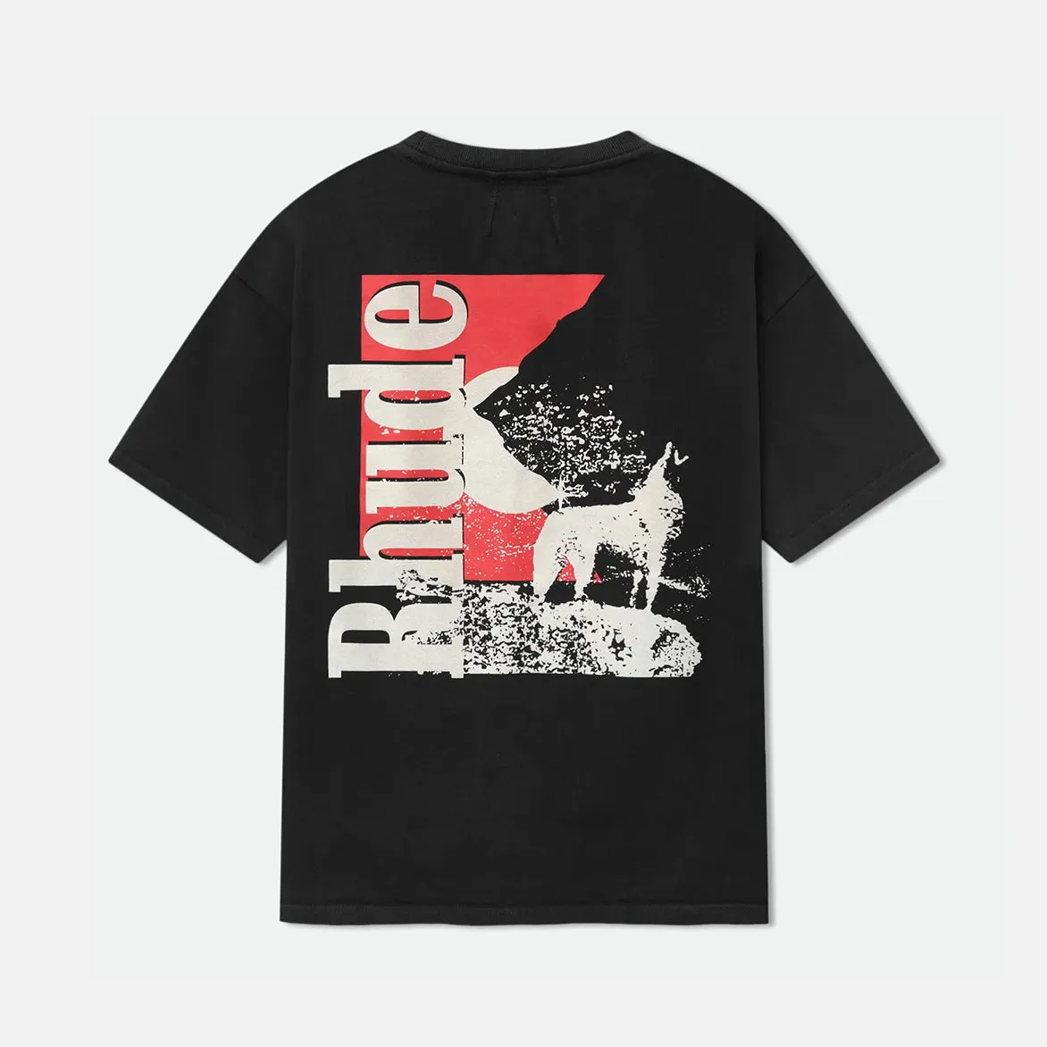MOONLIGHT WOLF POCKET TEE - BLACK sold by Lapstone & Hammer product image thumbnail 2