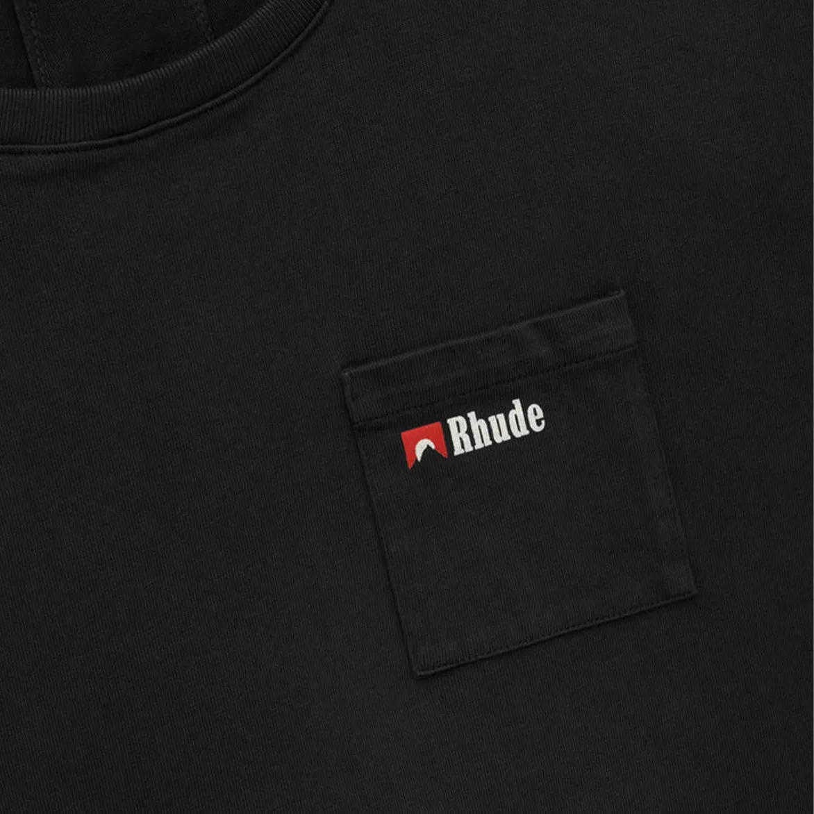 MOONLIGHT WOLF POCKET TEE - BLACK sold by Lapstone & Hammer product image thumbnail 3