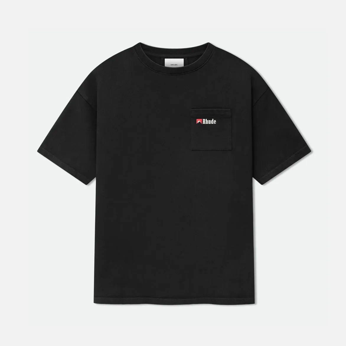MOONLIGHT WOLF POCKET TEE - BLACK sold by Lapstone & Hammer
