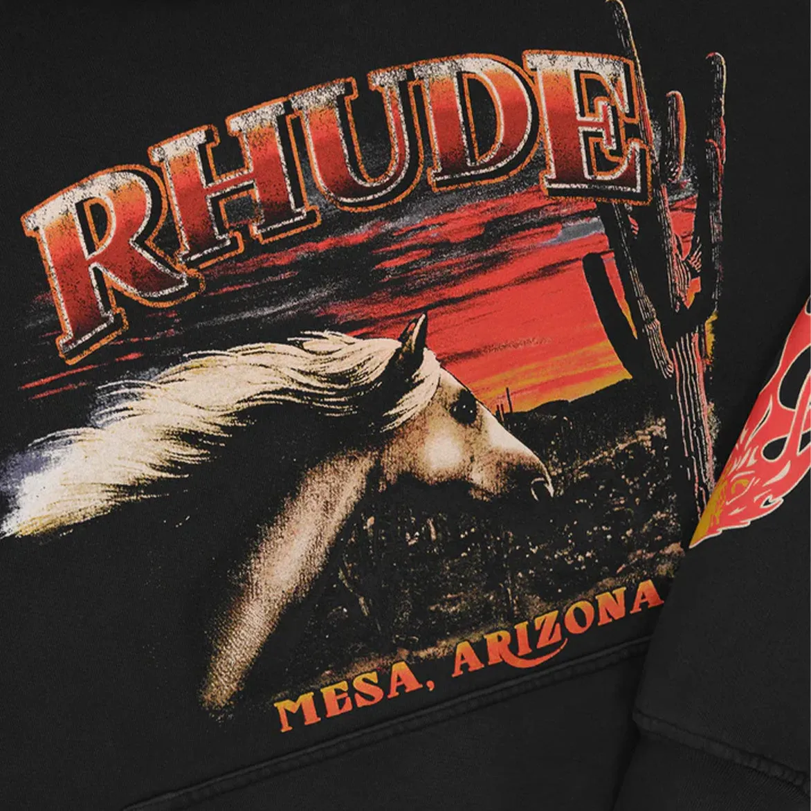 MESA STALLION HOODIE - VINTAGE BLACK sold by Lapstone & Hammer product image thumbnail 3