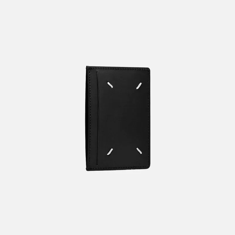 FOUR STITCHES VERTICAL CARDHHOLDER - BLACK sold by Lapstone & Hammer