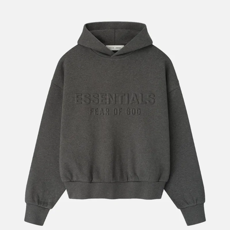 EMBOSSED ESSENTIALS CLASSIC HOODIE - CHARCOAL HEATHER sold by Lapstone & Hammer