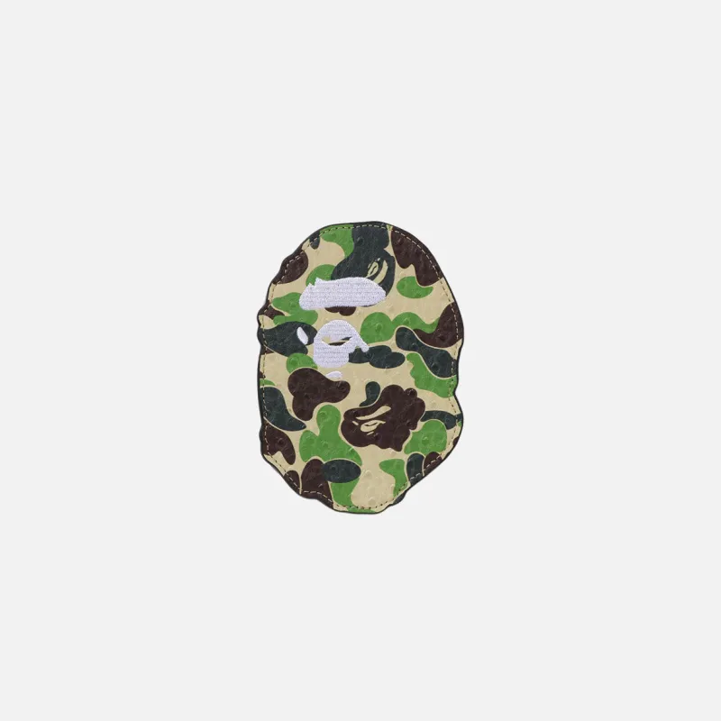 ABC CAMO APE HEAD CARD CASE - GREEN sold by Lapstone & Hammer