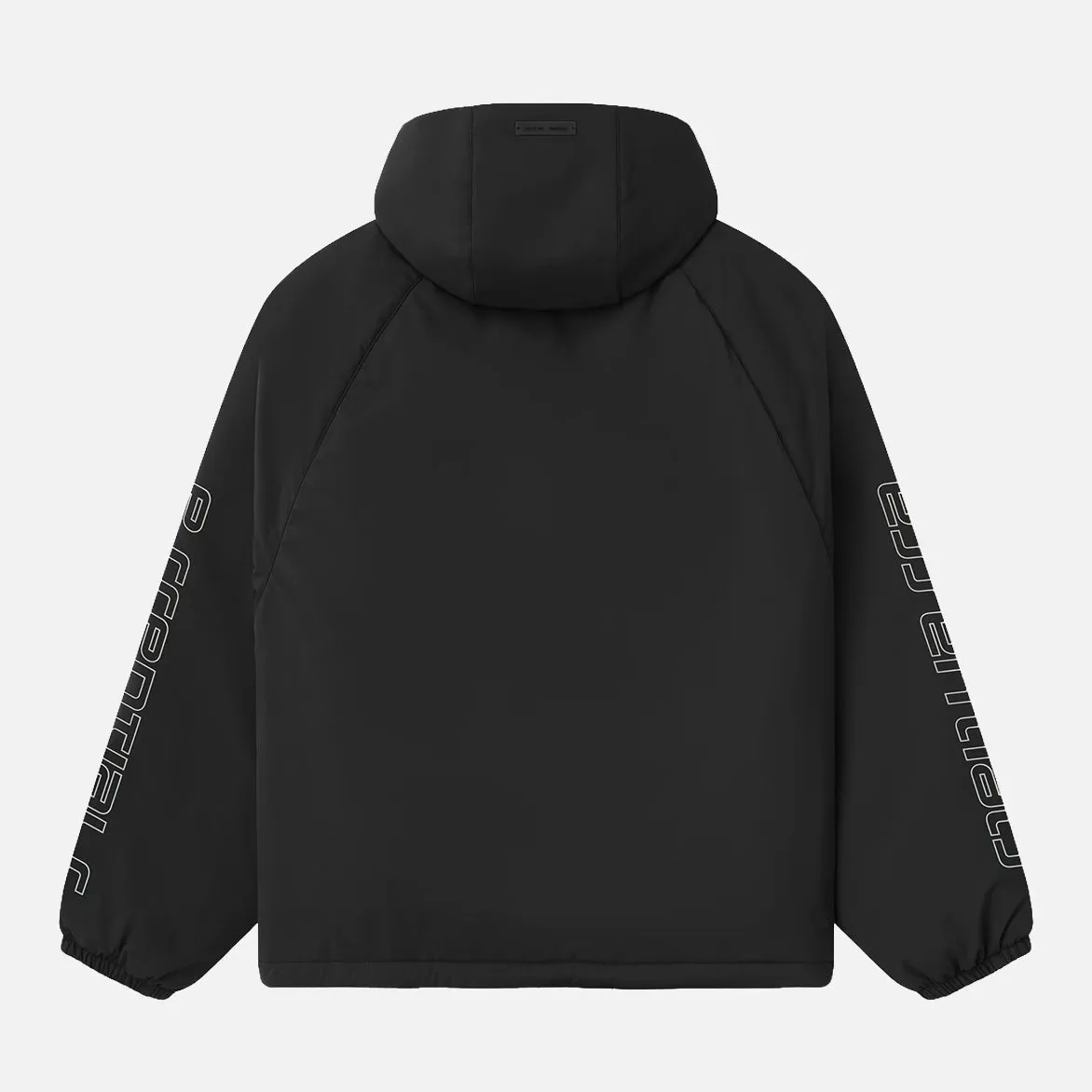 TECH NYLON HALF ZIP ANORAK - VINTAGE BLACK sold by Lapstone & Hammer product image thumbnail 2