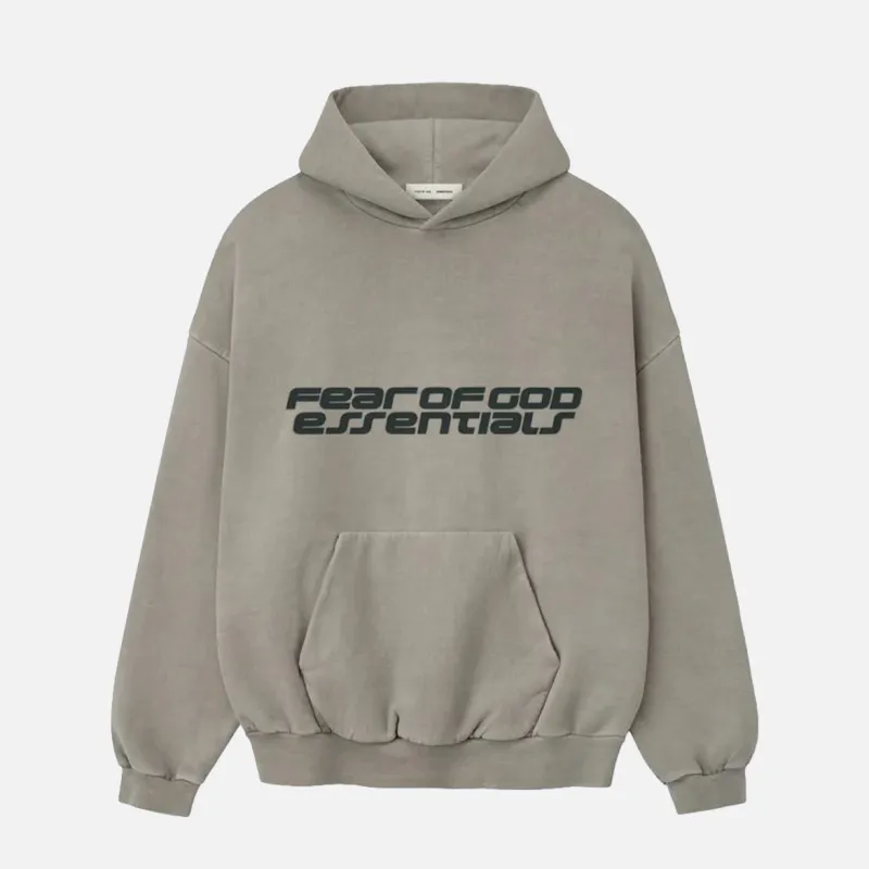 HEAVY FLEECE 90'S HOODIE - SMOKE GREY sold by Lapstone & Hammer