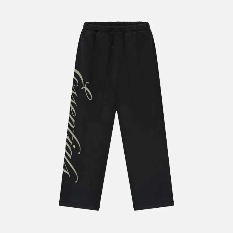 HEAVY FLEECE LOUNGE SWEATPANT - VINTAGE BLACK sold by Lapstone & Hammer