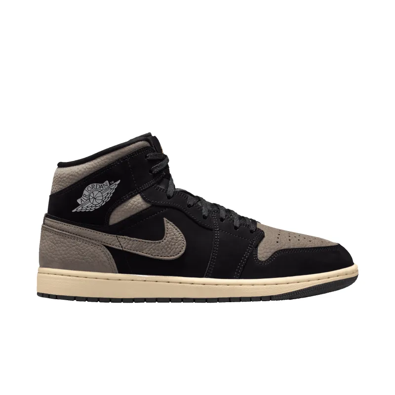 AIR JORDAN 1 MID SE - BLACK / OLIVE GREY sold by Lapstone & Hammer