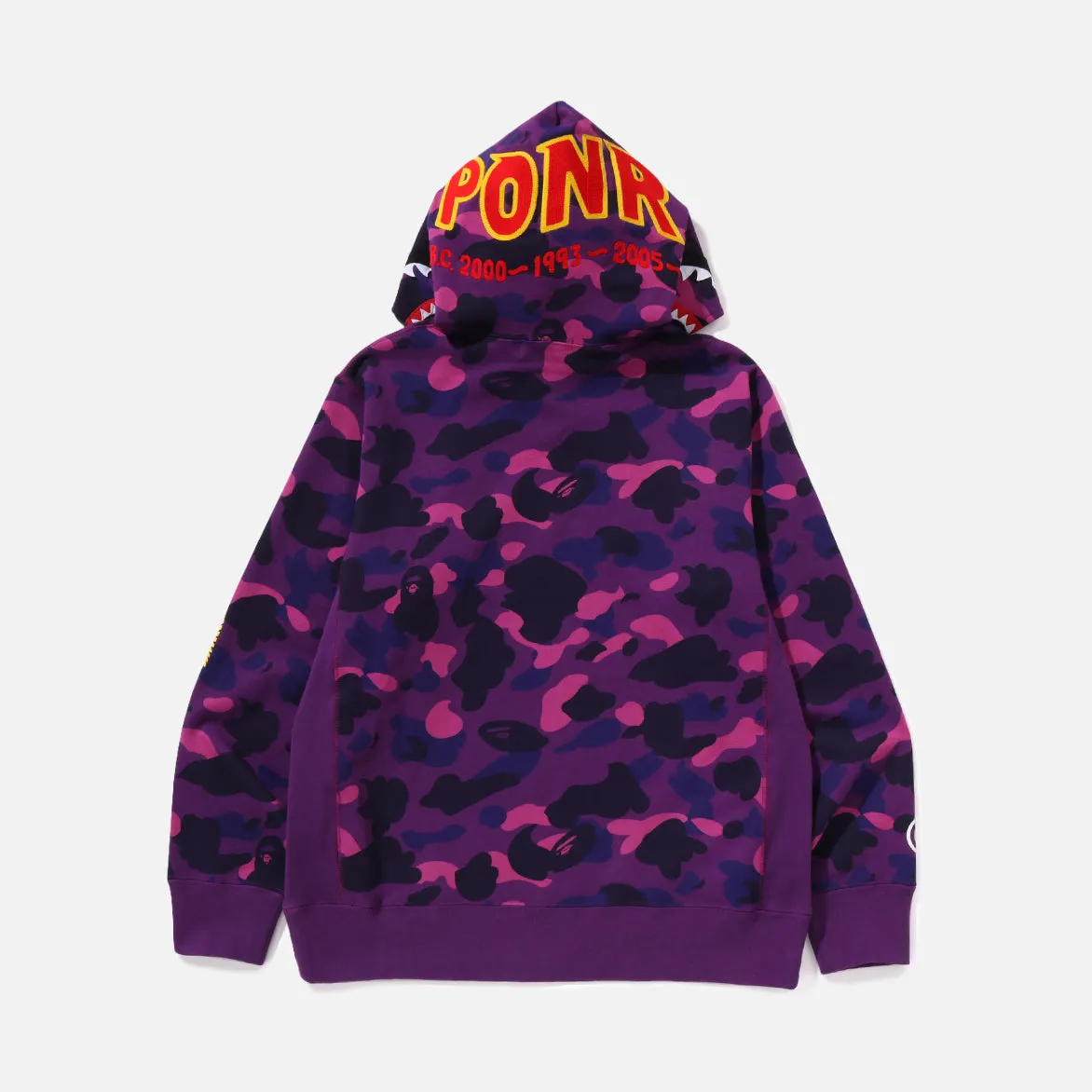 COLOR CAMO 2ND SHARK PULLOVER HOODIE - PURPLE sold by Lapstone & Hammer product image thumbnail 3