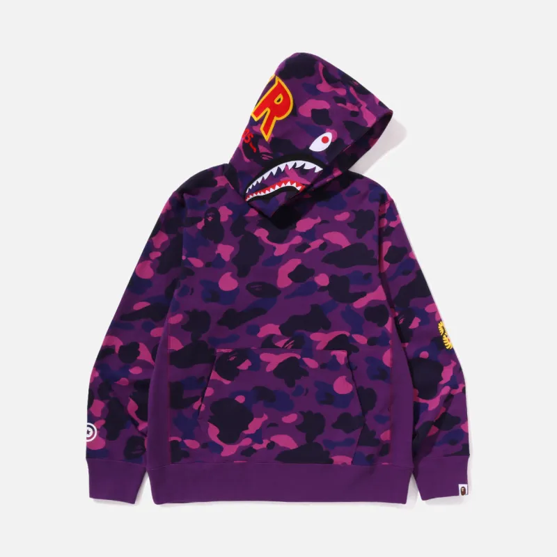 COLOR CAMO 2ND SHARK PULLOVER HOODIE - PURPLE sold by Lapstone & Hammer