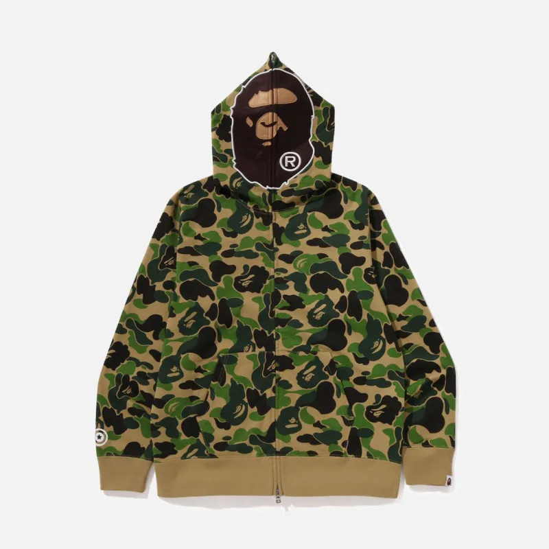 ABC CAMO 2ND APE FULL ZIP HOODIE - GREEN sold by Lapstone & Hammer