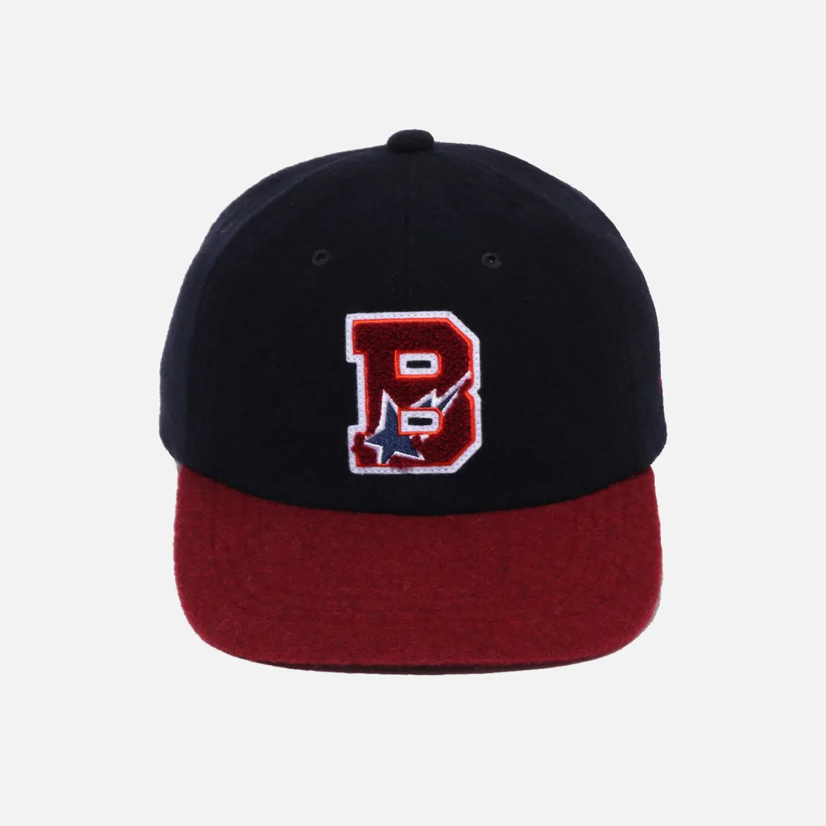 VARSITY LOGO WOOL CAP - NAVY sold by Lapstone & Hammer