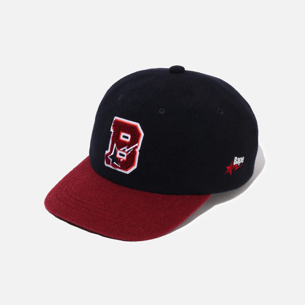 VARSITY LOGO WOOL CAP - NAVY sold by Lapstone & Hammer product image thumbnail 2