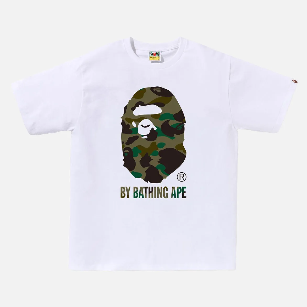 1ST CAMO BY BATHING APE TEE - WHITE / GREEN sold by Lapstone & Hammer