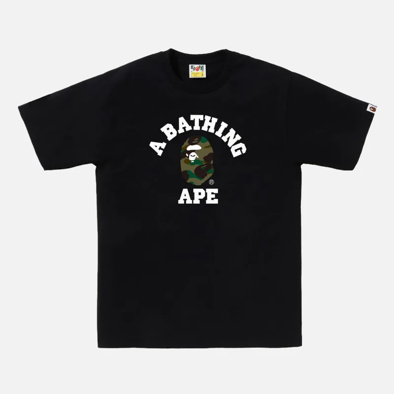 1ST CAMO COLLEGE TEE - BLACK / GREEN sold by Lapstone & Hammer