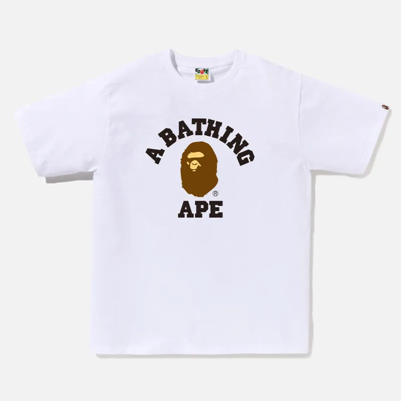 COLLEGE TEE - WHITE sold by Lapstone & Hammer