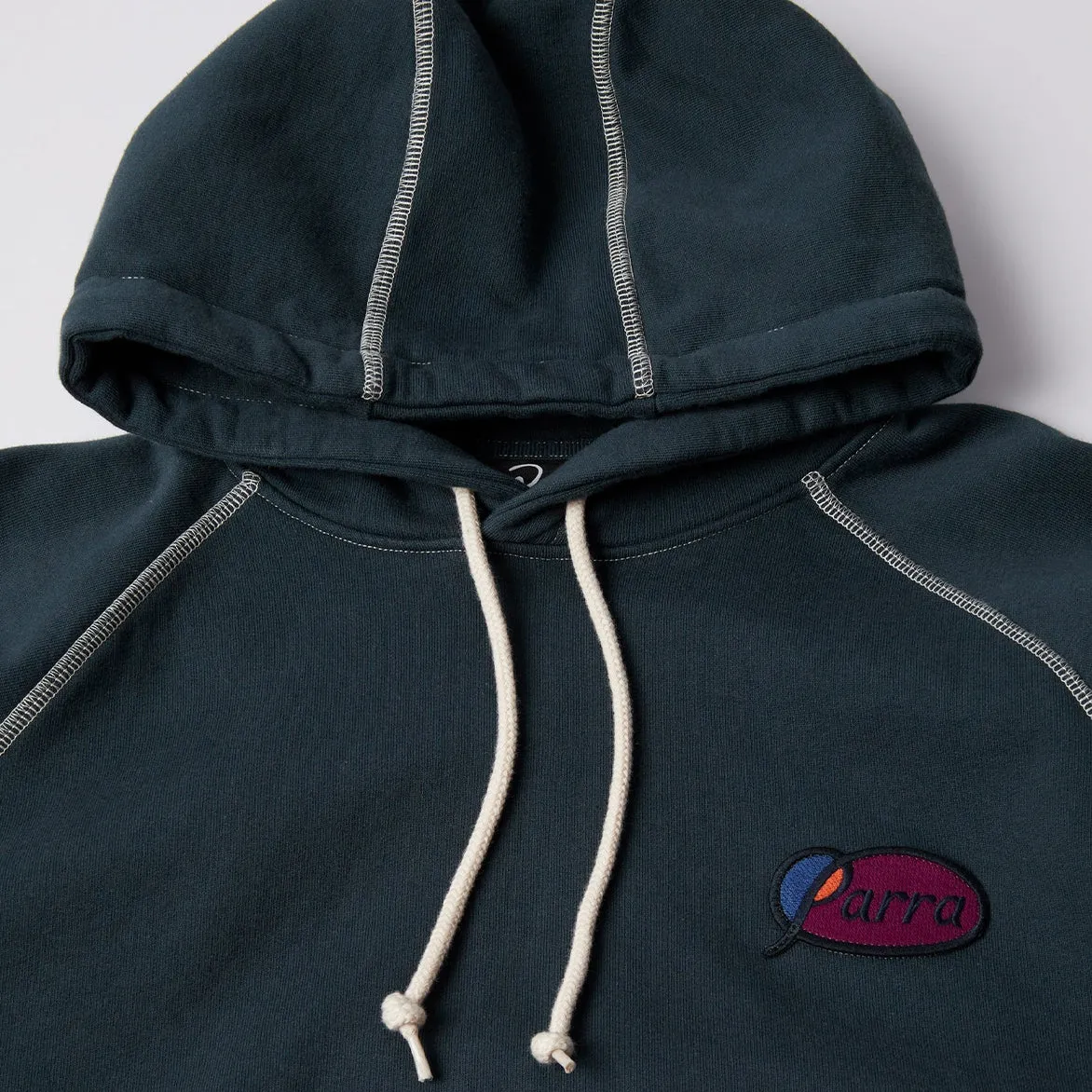 CIRCLED SCRIPT LOGO HOODED SWEATSHIRT - BLUE sold by Lapstone & Hammer product image thumbnail 2