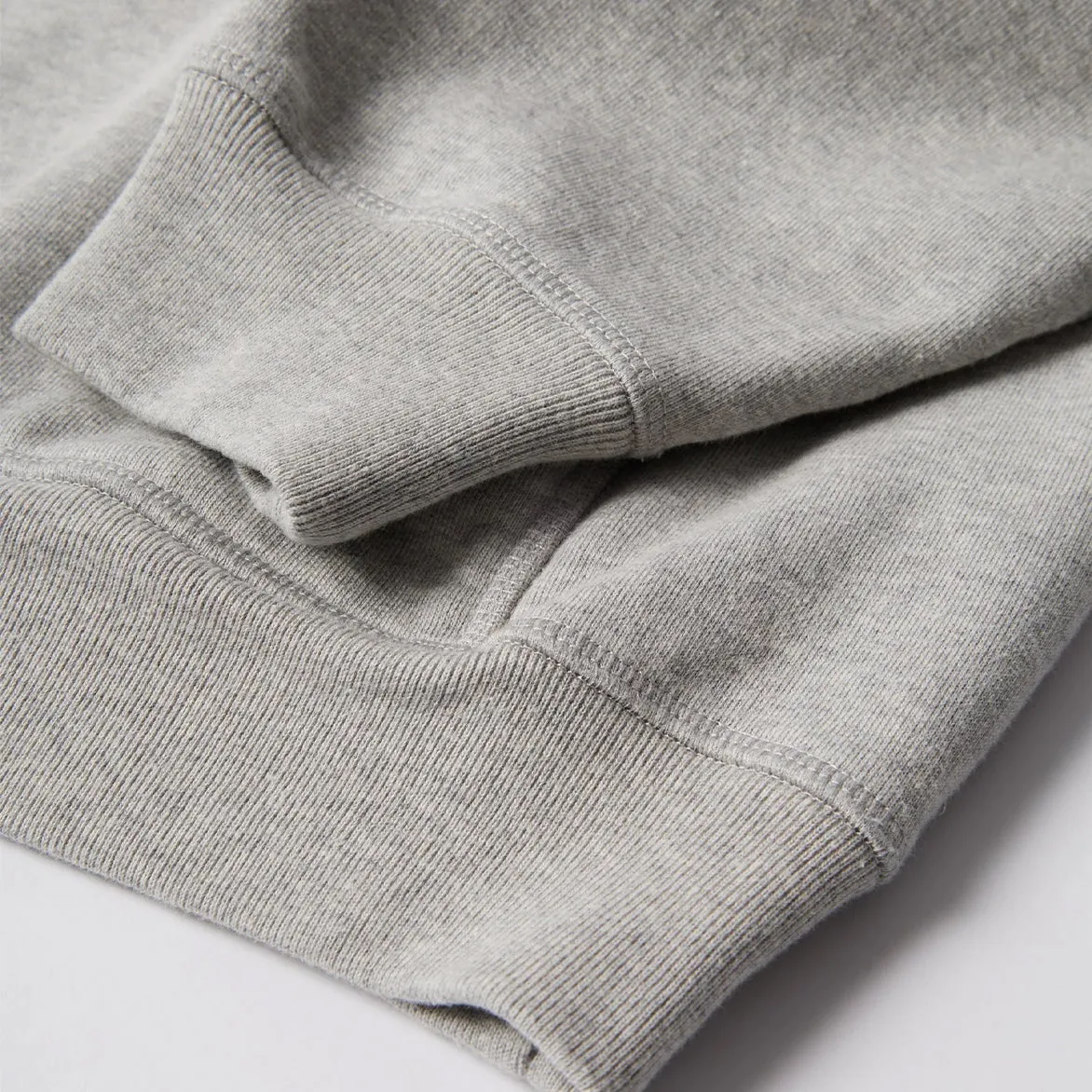 CROW LOGO HOODED SWEATSHIRT - HEATHER GREY sold by Lapstone & Hammer product image thumbnail 3