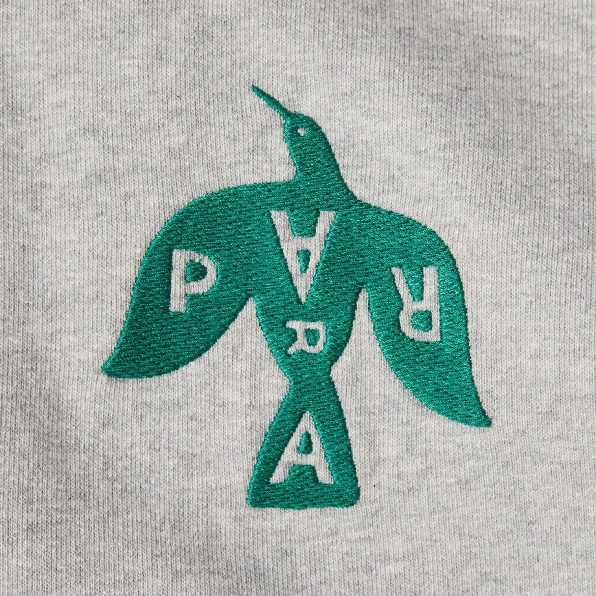 CROW LOGO HOODED SWEATSHIRT - HEATHER GREY sold by Lapstone & Hammer product image thumbnail 4