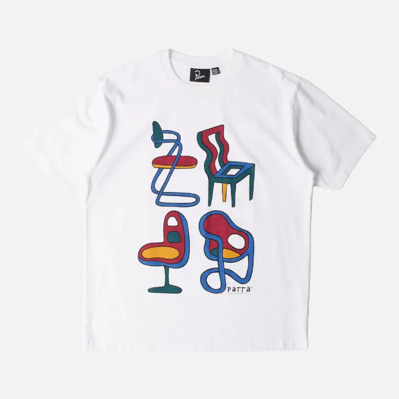UNREASONABLE CHAIRS TEE - WHITE made by by Parra