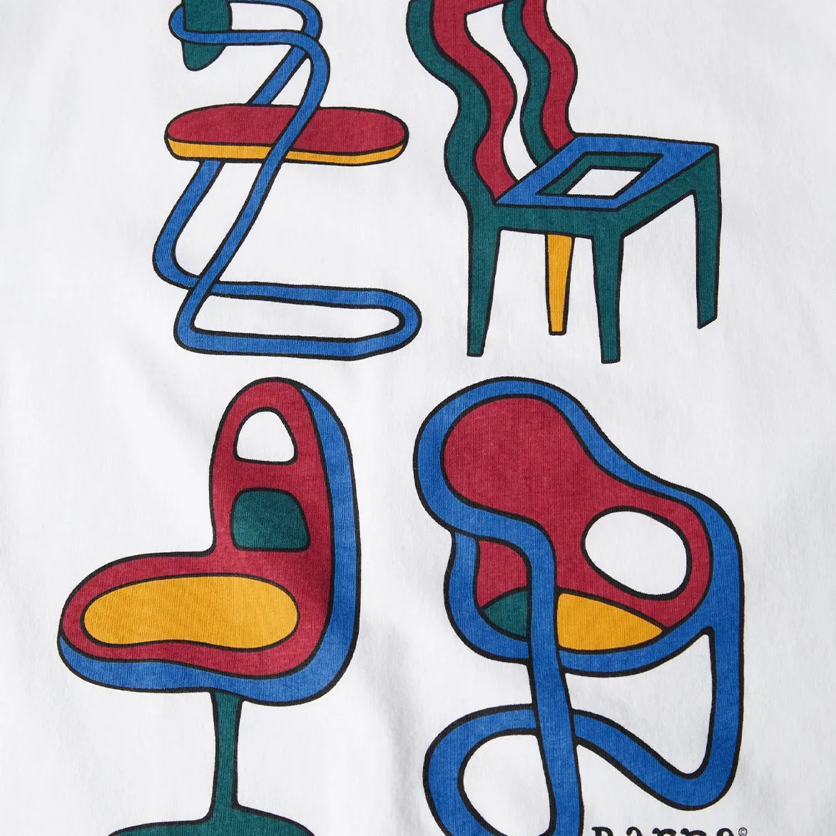 UNREASONABLE CHAIRS TEE - WHITE sold by Lapstone & Hammer product image thumbnail 2