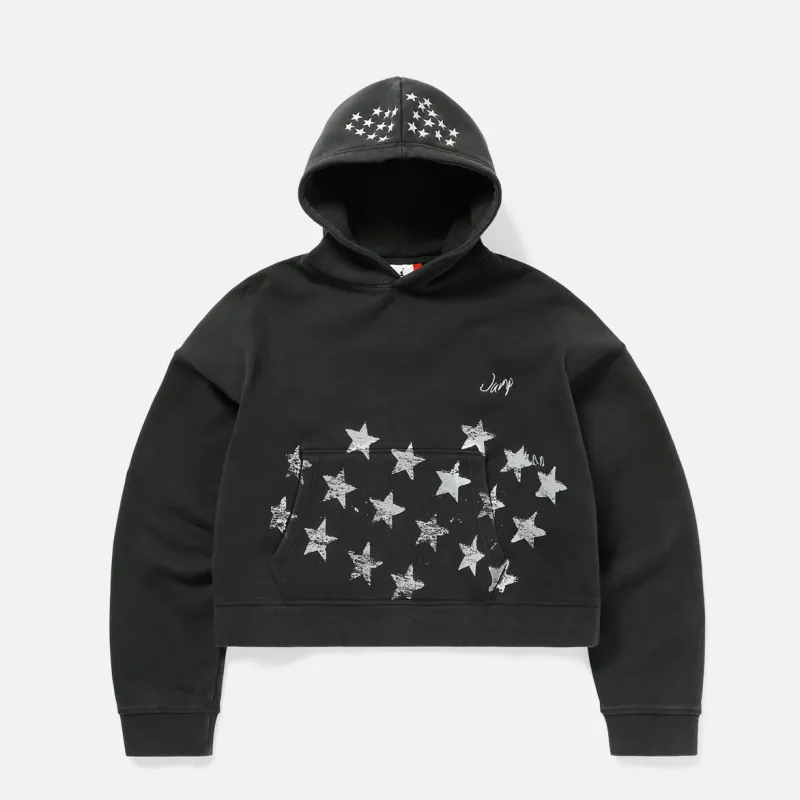 JORDAN MJ IH CROP HOODIE - BLACK sold by Lapstone & Hammer