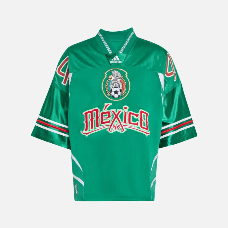 BRINGBACK REMIXED MEXICO JERSEY - BOLD GREEN / BETTER SCARLET made by Adidas
