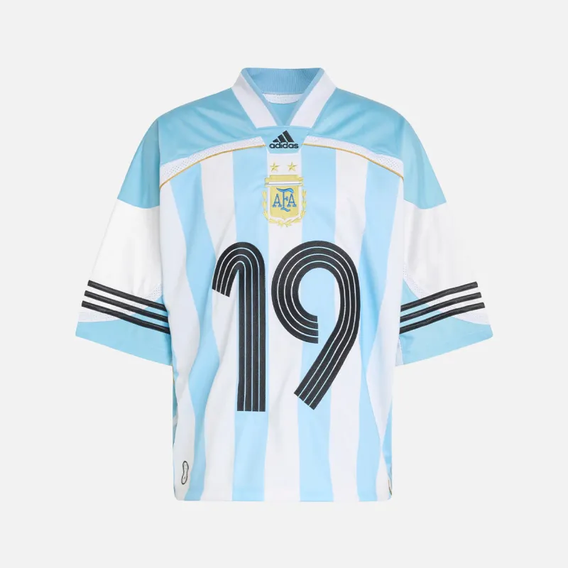 BRINGBACK REMIXED ARGENTINA JERSEY - CLEAR BLUE / WHITE made by Adidas