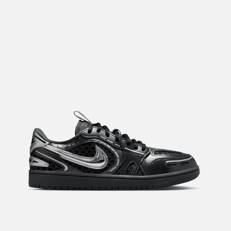 WMNS AIR JORDAN 1 MM LOW V3 - BLACK / METALLIC SILVER made by Jordan