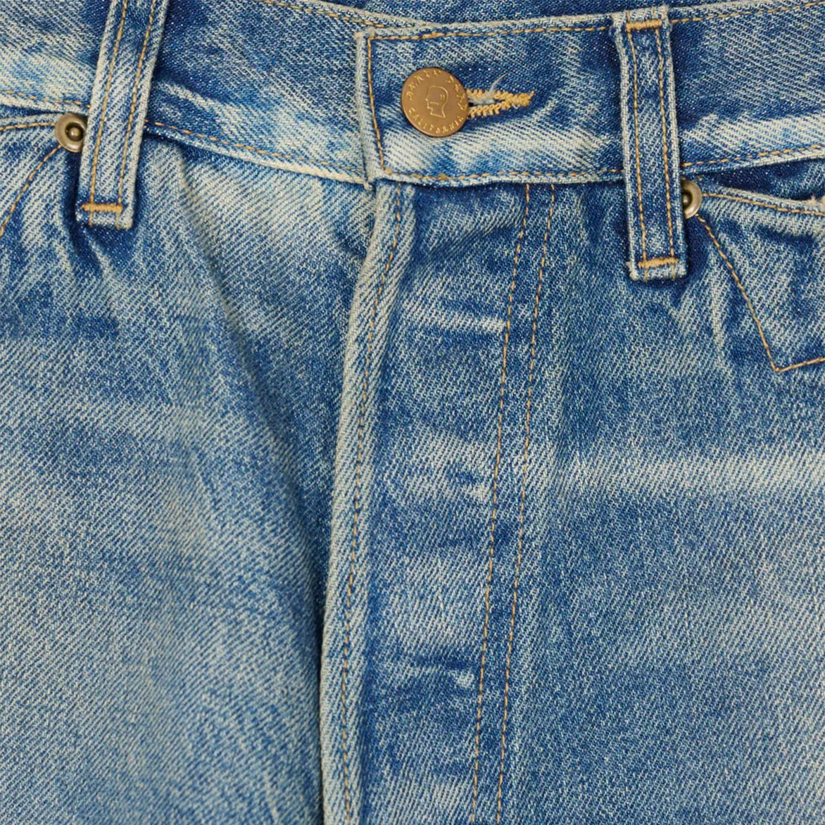 TYPE 00 15OZ SELVEDGE DENIM PANT - WASHED INDIGO sold by Lapstone & Hammer product image thumbnail 4