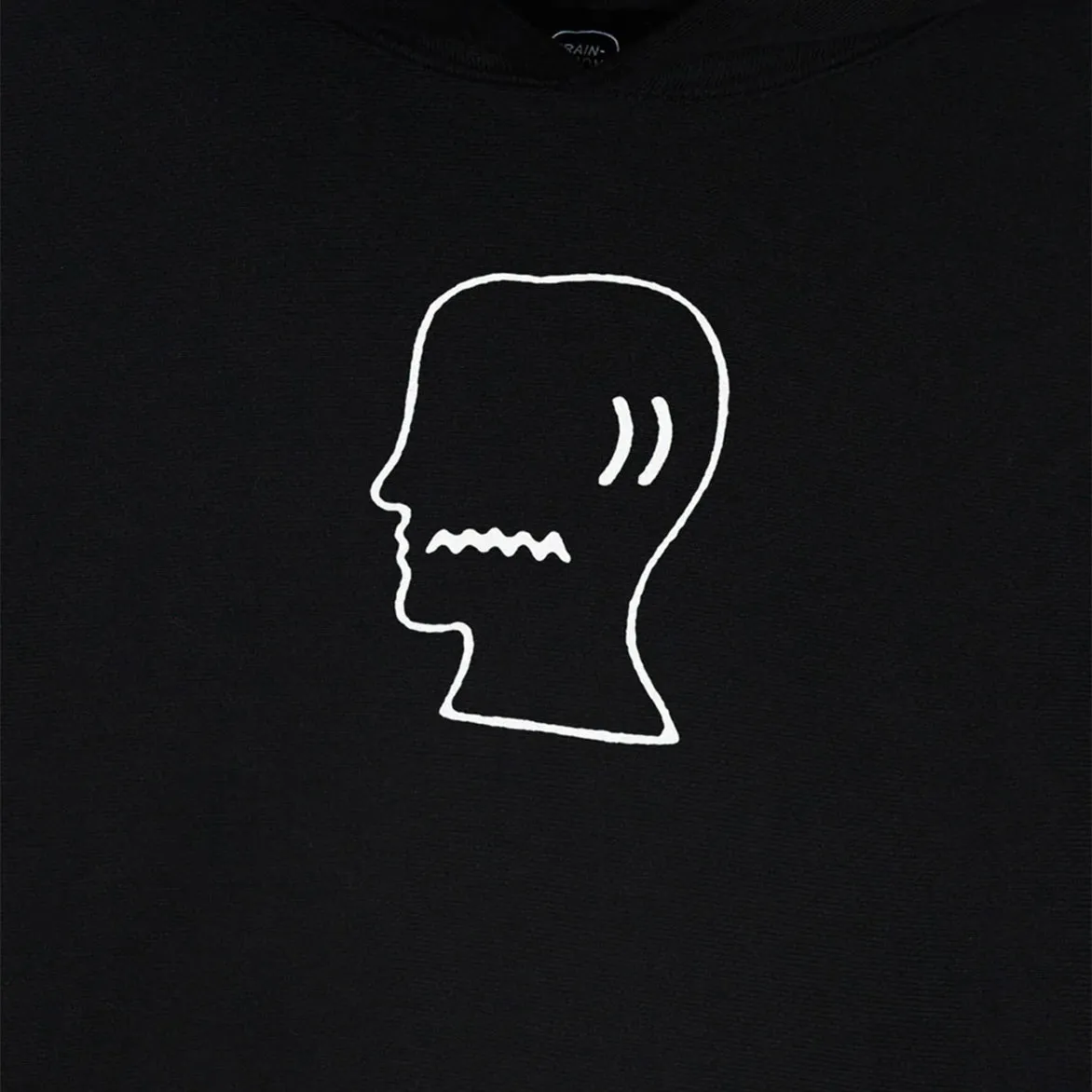 BRAIN DEAD LOGO HEAD HOODIE - BLACK sold by Lapstone & Hammer product image thumbnail 3