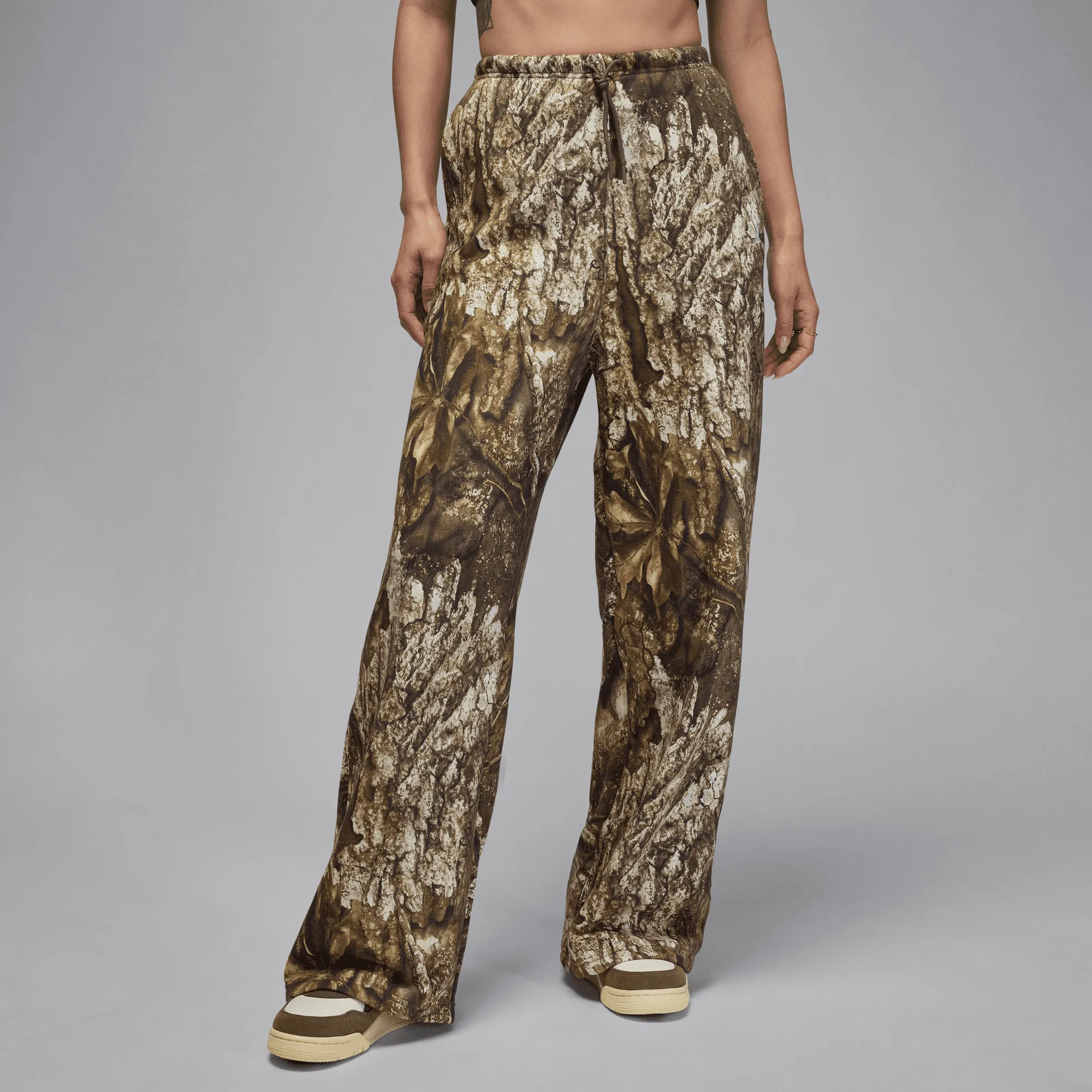 WMNS JORDAN BROOKLYN FLEECE REALTREE OPEN-HEM PANTS - SAIL sold by Lapstone & Hammer