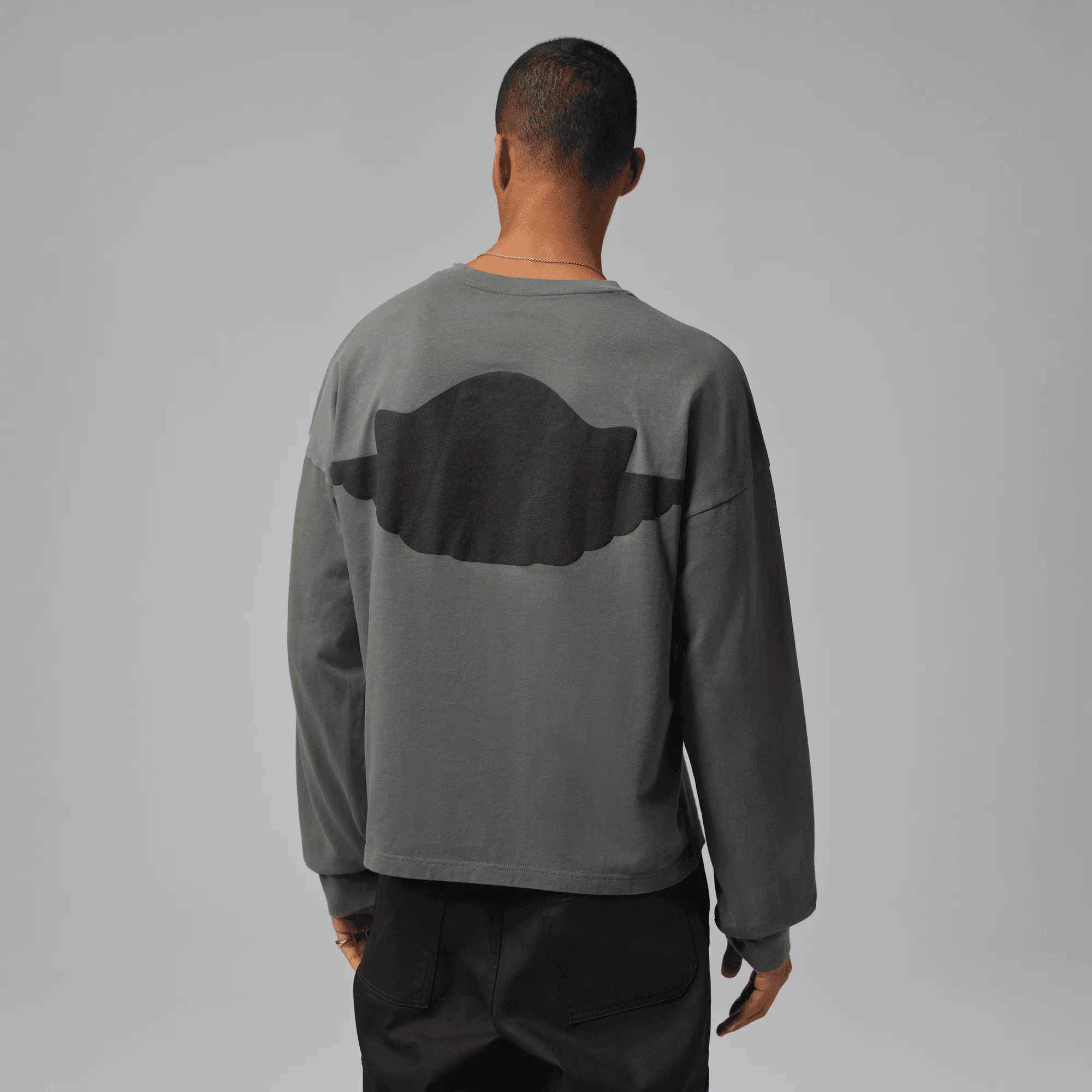 MJ WINGS L/S TEE - RIVER ROCK sold by Lapstone & Hammer product image thumbnail 2