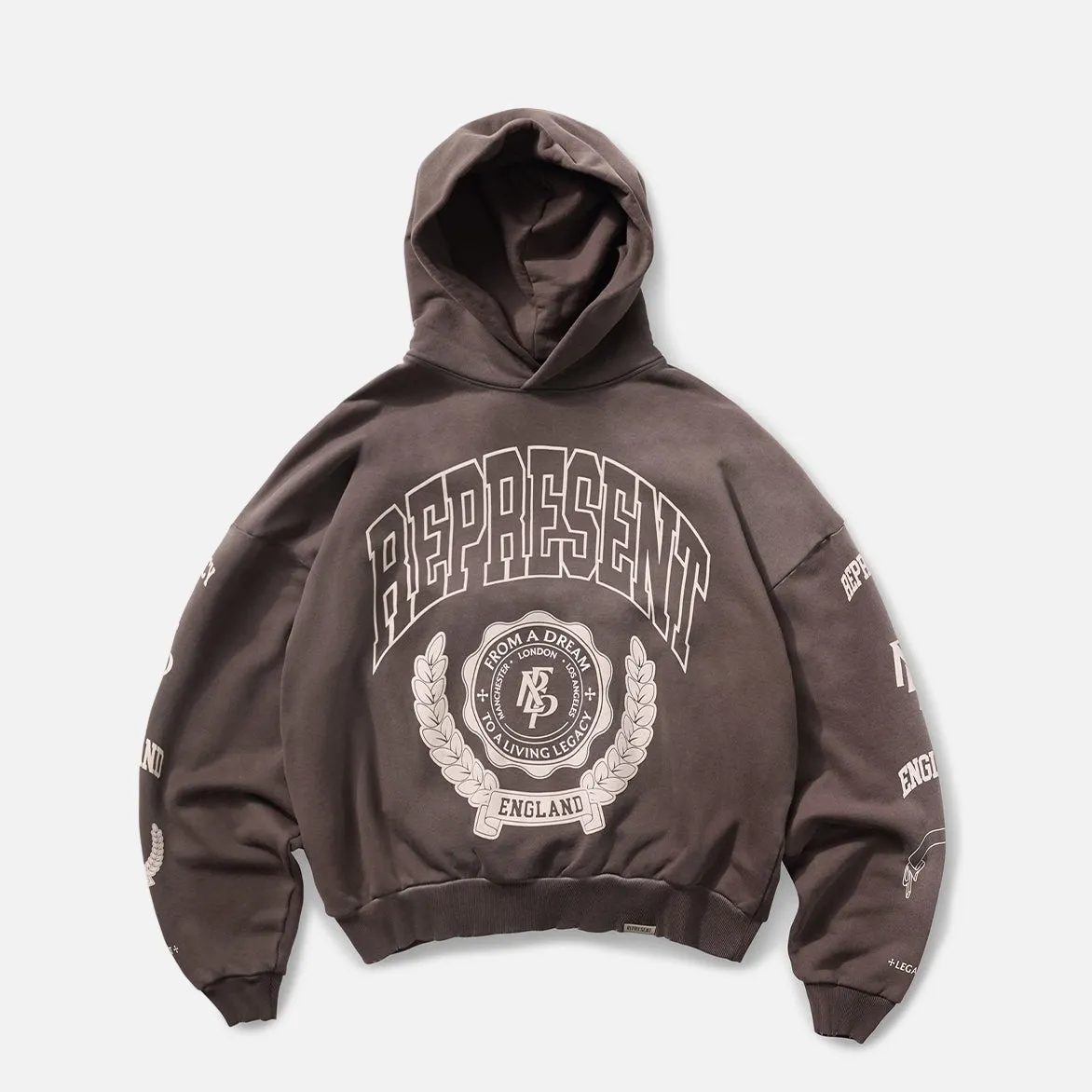 LEGACY CREST HOODIE - NERO sold by Lapstone & Hammer