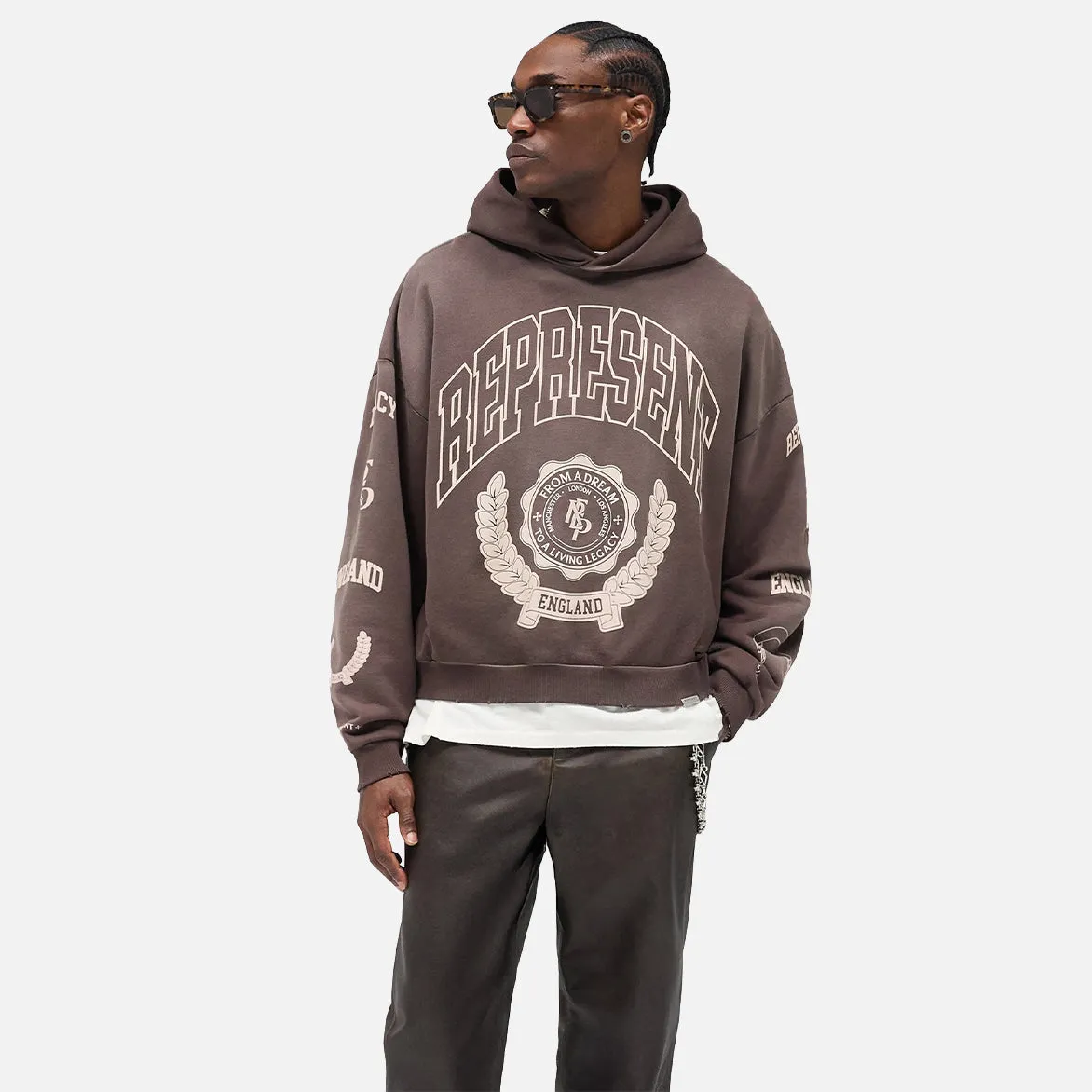 LEGACY CREST HOODIE - NERO sold by Lapstone & Hammer product image thumbnail 2