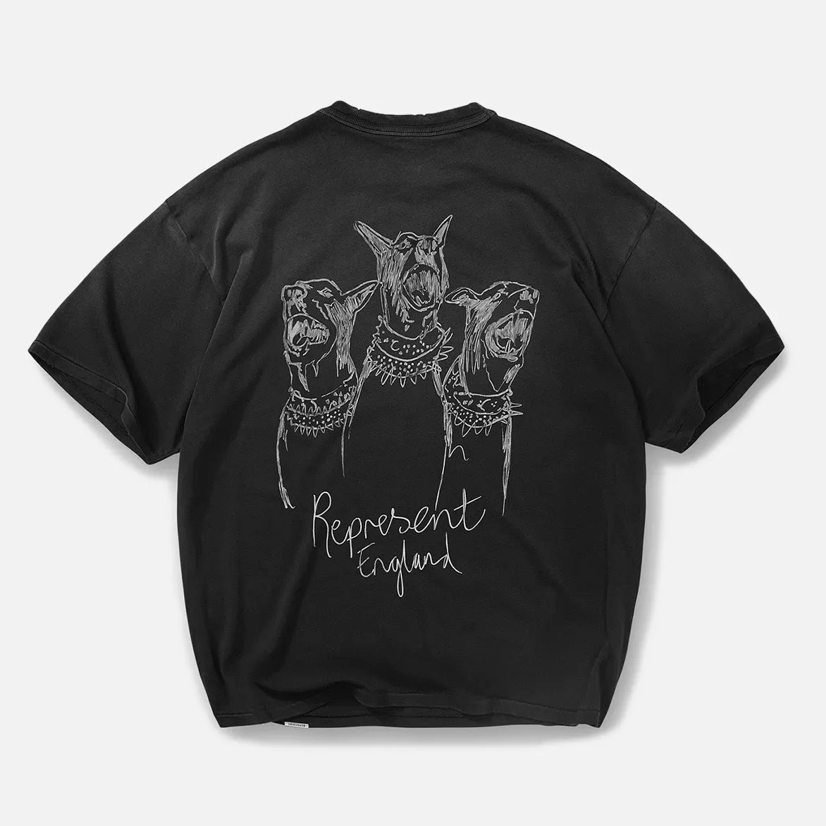HAND DRAWN THOROUGHBRED DOGS T-SHIRT - AGED BLACK sold by Lapstone & Hammer product image thumbnail 2