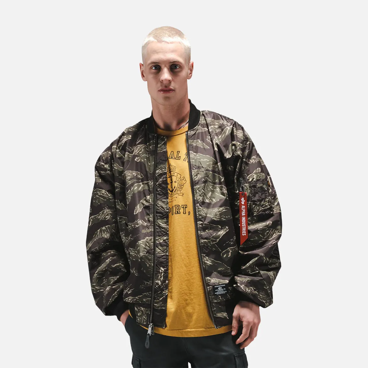 L-2B OVERSIZED FLIGHT JACKET - TIGER CAMO sold by Lapstone & Hammer product image thumbnail 4