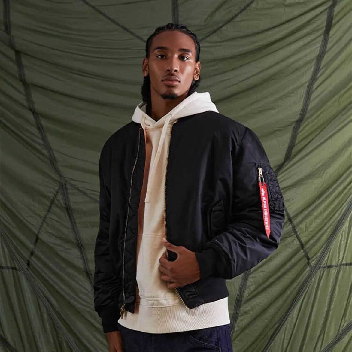 MA-1 BOMBER JACKET (HERITAGE) - BLACK sold by Lapstone & Hammer product image thumbnail 5