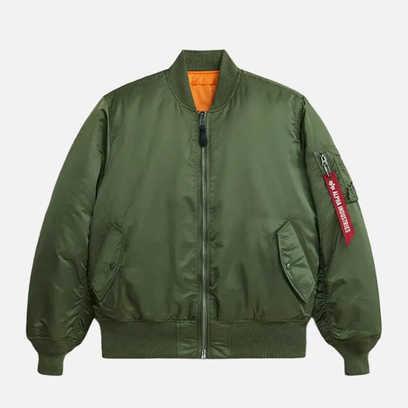 MA-1 BOMBER JACKET (HERITAGE) - SAGE GREEN made by Lapstone & Hammer