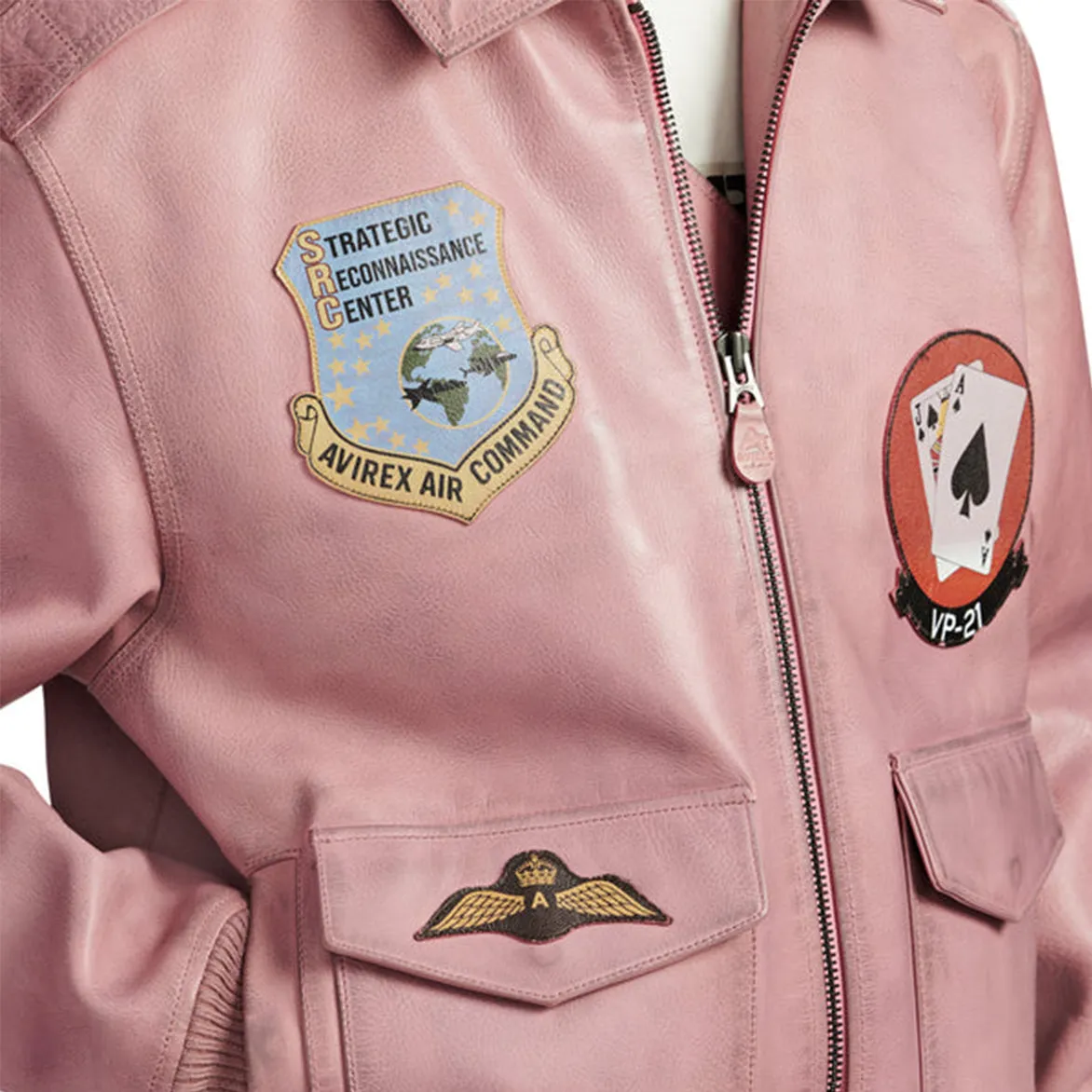 VINTAGE FLIGHT A2 JACKET - AURORA PINK sold by Lapstone & Hammer product image thumbnail 5