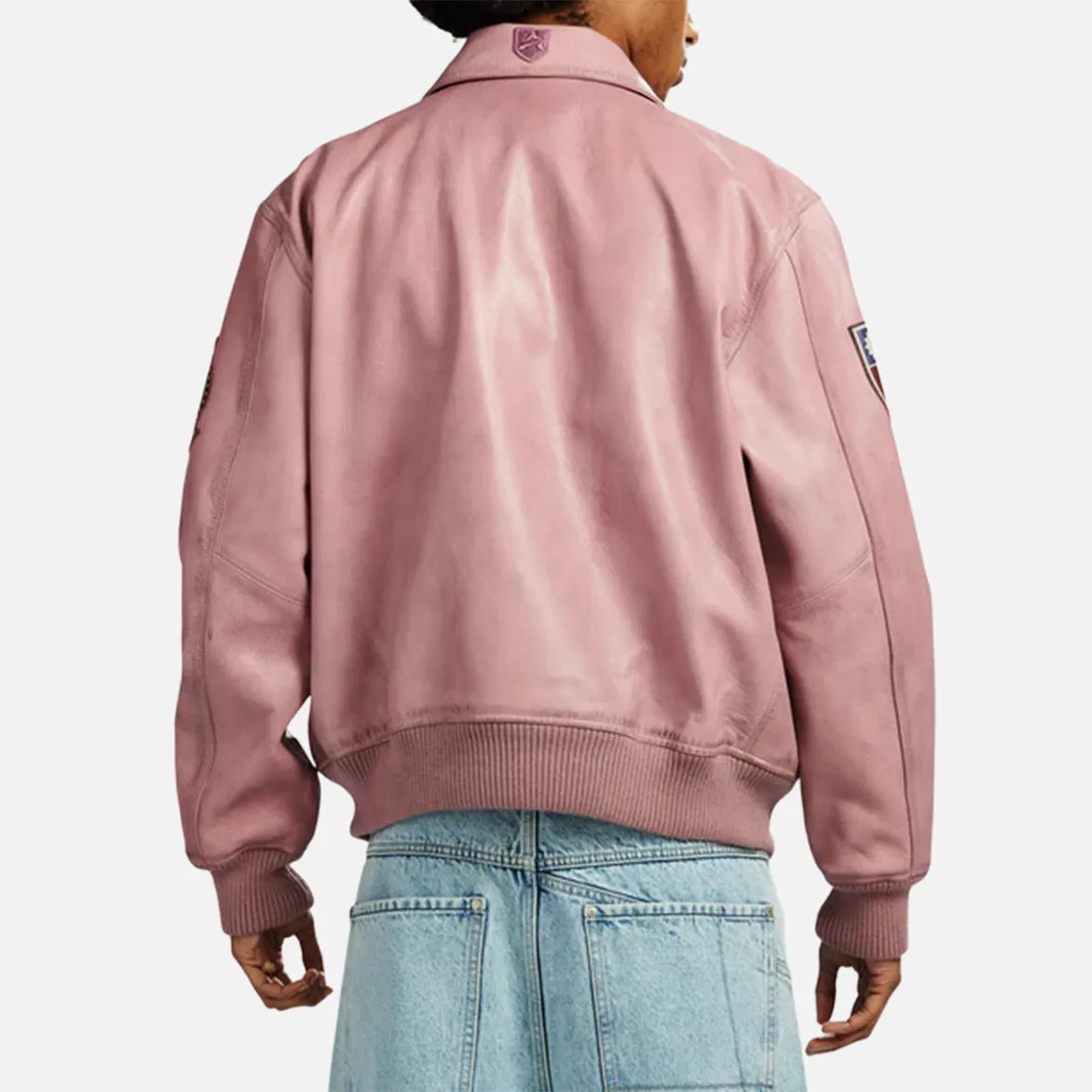 VINTAGE FLIGHT A2 JACKET - AURORA PINK sold by Lapstone & Hammer product image thumbnail 4