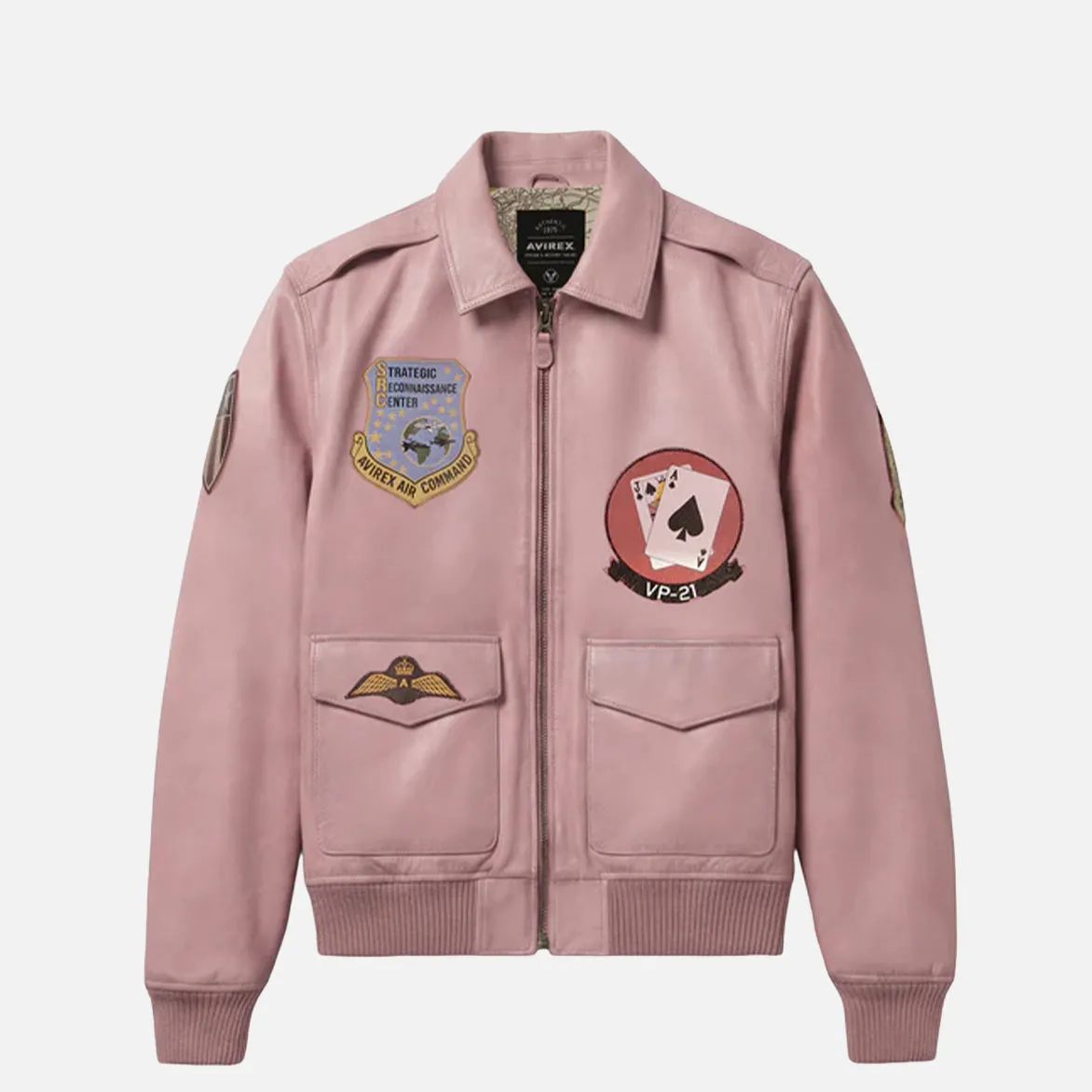 VINTAGE FLIGHT A2 JACKET - AURORA PINK sold by Lapstone & Hammer