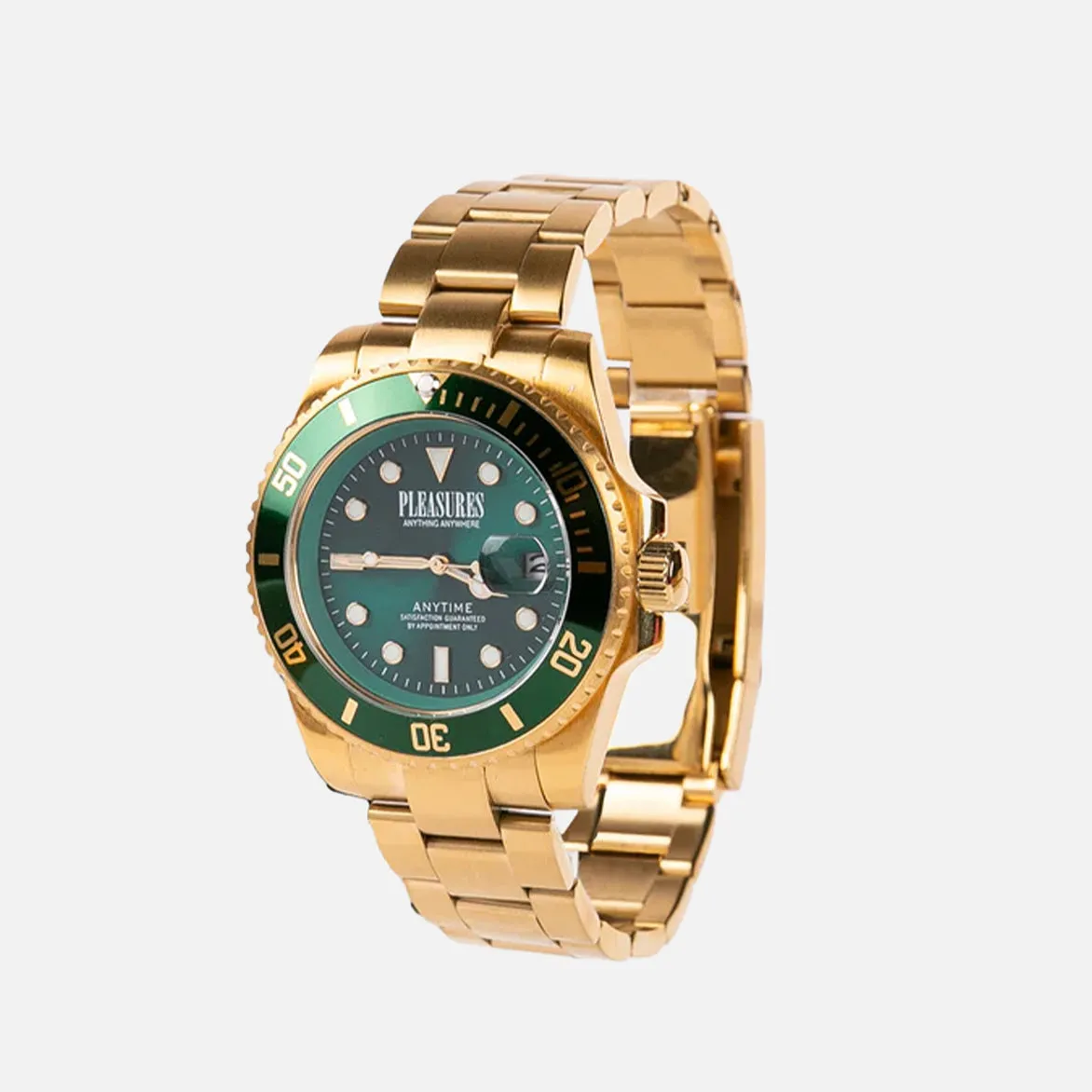 ANYTIME WATCH - GOLD / GREEN sold by Lapstone & Hammer