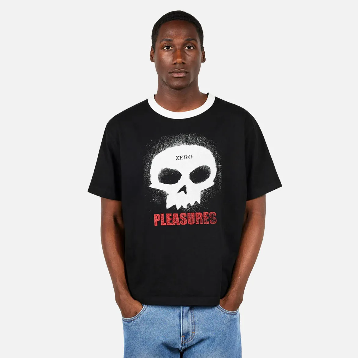 SINGLE SKULL HEAVYWEIGHT SHIRT - BLACK sold by Lapstone & Hammer product image thumbnail 2