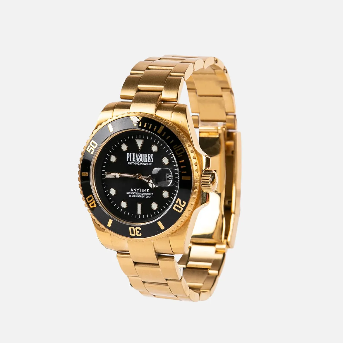 ANYTIME WATCH - GOLD / BLACK sold by Lapstone & Hammer