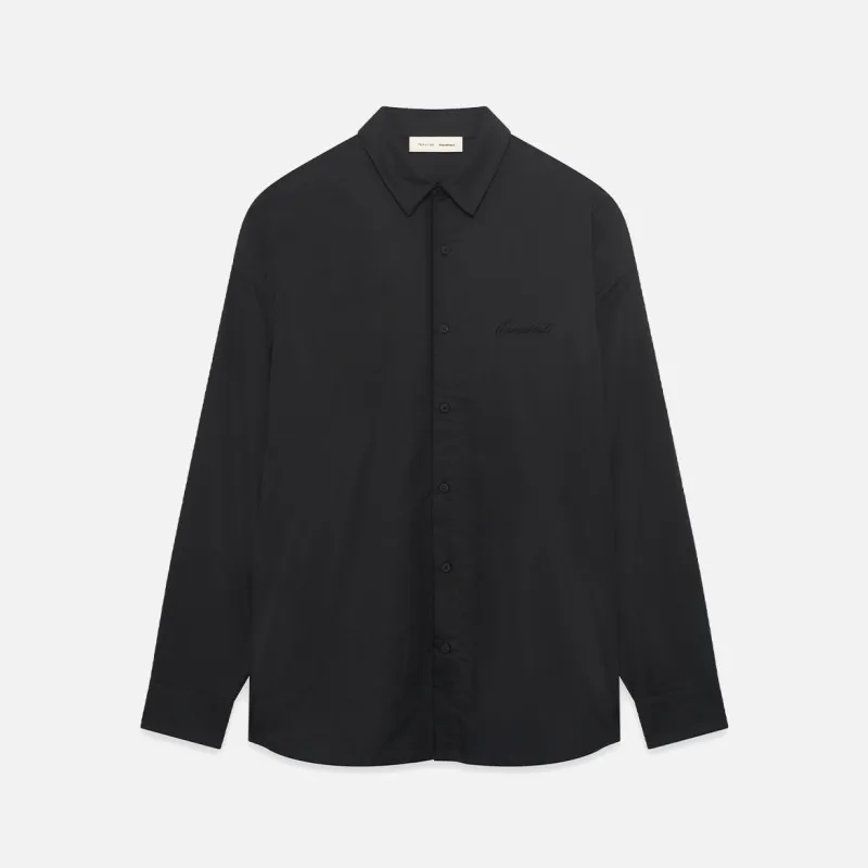 SIGNATURE BUTTON UP SHIRT - BLACK made by Fear of God