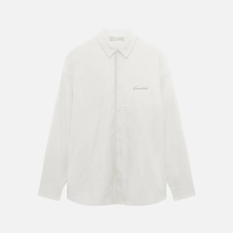 SIGNATURE BUTTON UP SHIRT - IVORY made by Fear of God