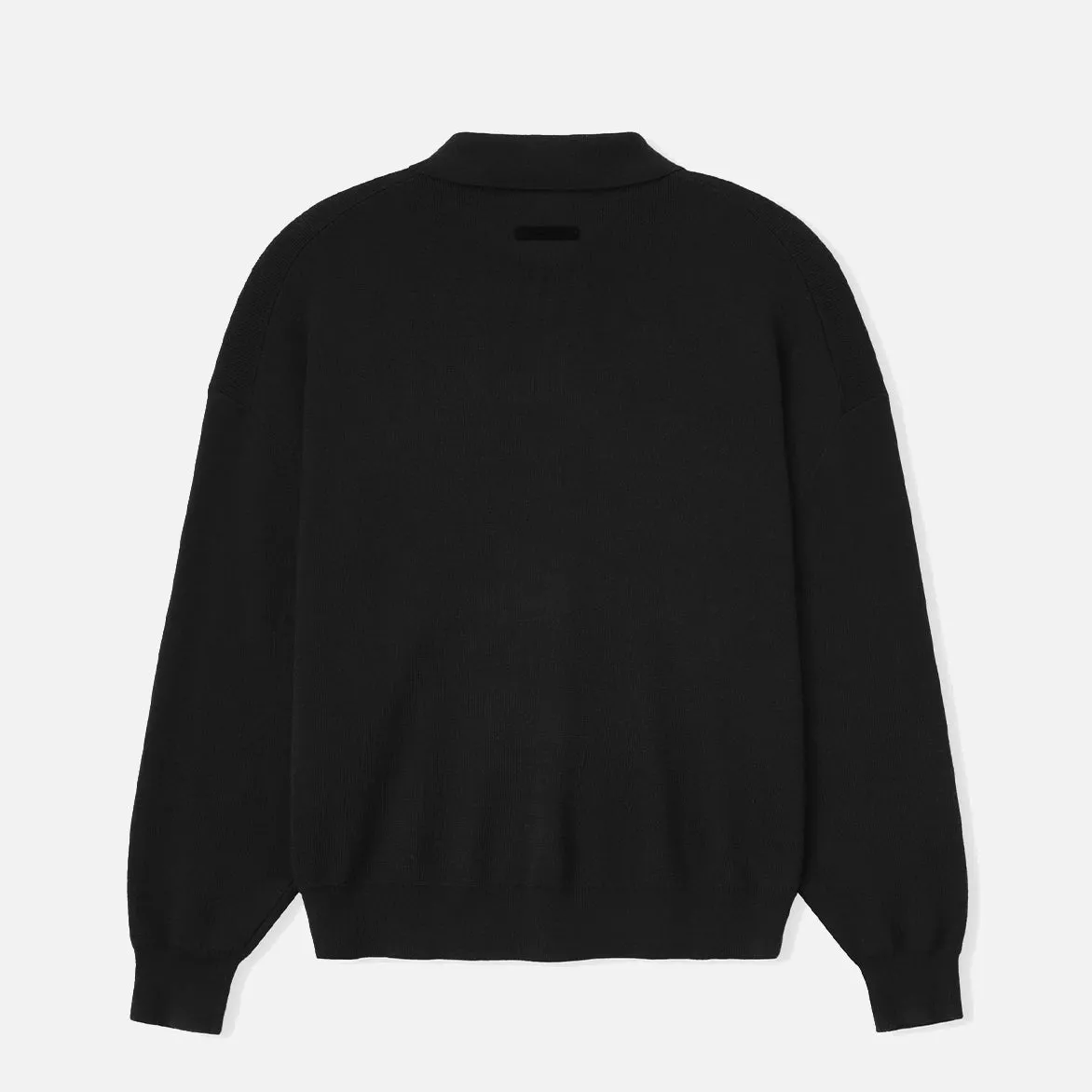 SIGNATURE 90S KNIT POLO - VINTAGE BLACK sold by Lapstone & Hammer product image thumbnail 2
