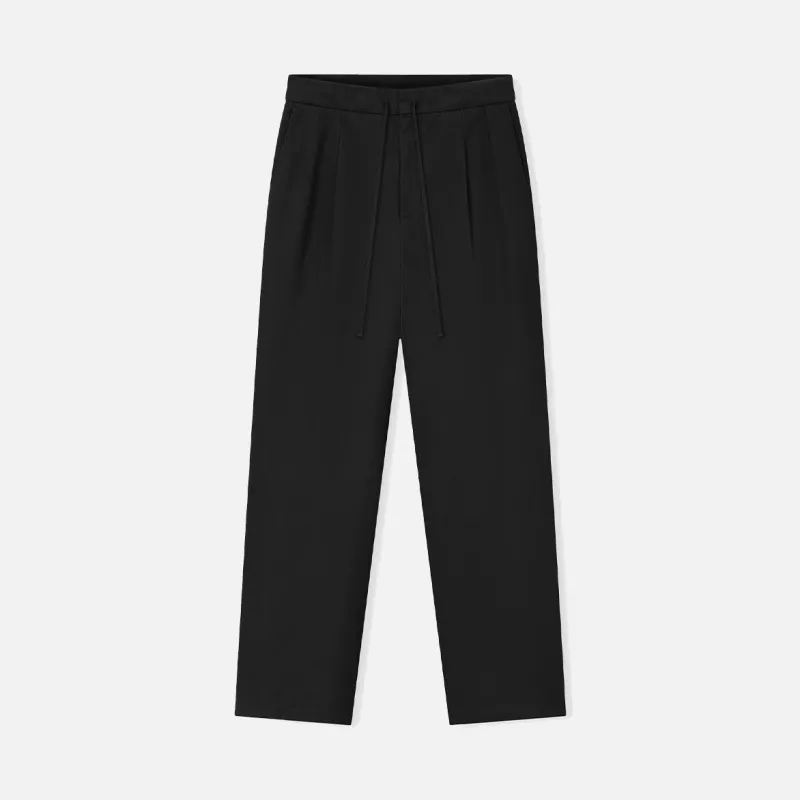 Cotton Canvas Pleat Front Pant - VINTAGE BLACK made by Fear of God