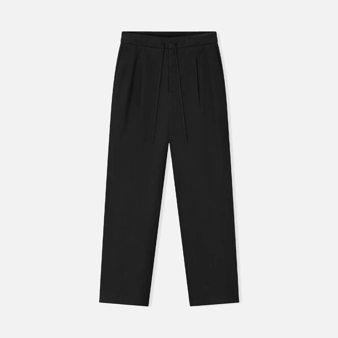 Cotton Canvas Pleat Front Pant - VINTAGE BLACK sold by Lapstone & Hammer