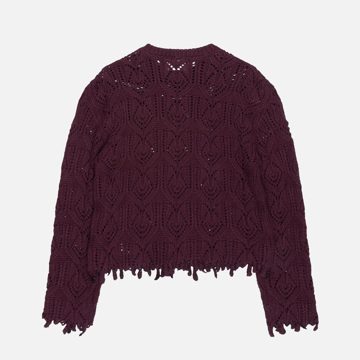 CABLE SWEATER - BERRY sold by Lapstone & Hammer product image thumbnail 2
